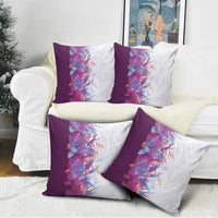 Hawaii Tropical Plant Poni Pillow Cover Vibrant Polynesian Pattern
