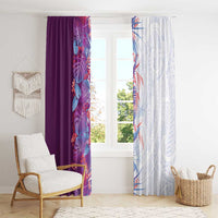 Hawaii Tropical Plant Poni Window Curtain Vibrant Polynesian Pattern LT01 - Polynesian Pride