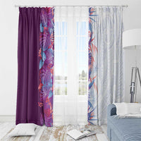 Hawaii Tropical Plant Poni Window Curtain Vibrant Polynesian Pattern LT01 - Polynesian Pride