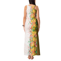 Hawaii Tropical Plant Lenalena Tank Maxi Dress Vibrant Polynesian Pattern LT01 - Polynesian Pride