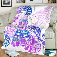 Kia Ora Maori New Zealand Pastel Blanket Sun Ta Moko Lilac Version LT01 - Polynesian Pride