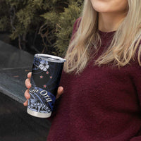 Aotearoa Kia Ora New Zealand Ta Moko Blue Version Tumbler Cup