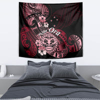 Aotearoa Kia Ora New Zealand Ta Moko Red Version Tapestry LT01 - Polynesian Pride