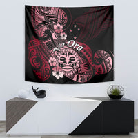 Aotearoa Kia Ora New Zealand Ta Moko Red Version Tapestry LT01 - Polynesian Pride