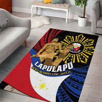 Lapulapu The First Filipino Hero Area Rug Polynesian Pattern