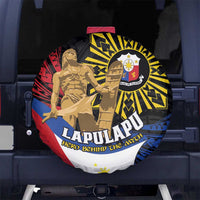 Lapulapu The First Filipino Hero Spare Tire Cover Polynesian Pattern