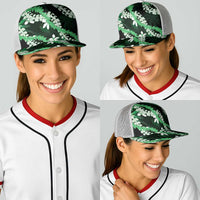 Puakenikeni Maile Lei Baseball Net Cap Frangipani Green Tropical Leaves LT01 - Polynesian Pride