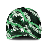 Puakenikeni Maile Lei Classic Cap Frangipani Green Tropical Leaves