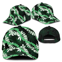 Puakenikeni Maile Lei Classic Cap Frangipani Green Tropical Leaves