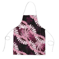 Puakenikeni Maile Lei Apron Frangipani Pink Tropical Leaves