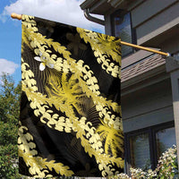Puakenikeni Maile Lei Garden Flag Frangipani Yellow Tropical Leaves