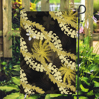 Puakenikeni Maile Lei Garden Flag Frangipani Yellow Tropical Leaves