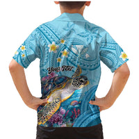 Personalized Hawaii Sea Turtle Family Matching Mermaid Dress and Hawaiian Shirt Hawaii Map Ocean Vibes