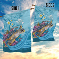 Personalized Hawaii Sea Turtle Garden Flag Hawaii Map Ocean Vibes
