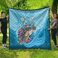 Personalized Hawaii Sea Turtle Quilt Hawaii Map Ocean Vibes