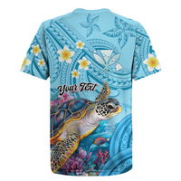 Personalized Hawaii Sea Turtle Rugby Jersey Hawaii Map Ocean Vibes
