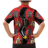 Papua New Guinea 50th Independence Family Matching Mermaid Dress and Hawaiian Shirt PNG Batik Pattern LT01 - Polynesian Pride