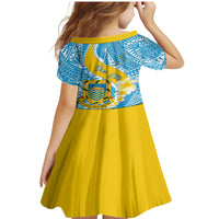 Personalised Tuvalu Independence Day Family Matching Mermaid Dress and Hawaiian Shirt Plumeria 45th Anniversary LT01 - Polynesian Pride