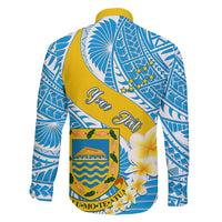 Personalised Tuvalu Independence Day Family Matching Mermaid Dress and Hawaiian Shirt Plumeria 45th Anniversary LT01 - Polynesian Pride