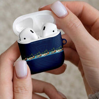 Hawaii Santa Riding Sea Turtle AirPods Case Mele Kalikimaka Polynesian Pattern LT01 - Polynesian Pride