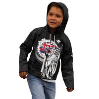 Personalized Hawaii King Kamehameha Kid Hoodie Flag Polynesian Pattern