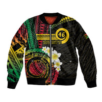 Vanuatu Independence Day Bomber Jacket Yumi 46th Hapi Indipendens Dei LT01 Unisex Black - Polynesian Pride