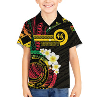 Vanuatu Independence Day Family Matching Long Sleeve Bodycon Dress and Hawaiian Shirt Yumi 45th Hapi Indipendens Dei LT01 Son's Shirt Black - Polynesian Pride