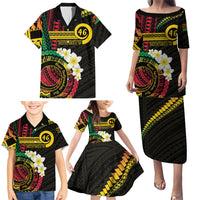 Vanuatu Independence Day Family Matching Puletasi and Hawaiian Shirt Yumi 45th Hapi Indipendens Dei LT01 - Polynesian Pride