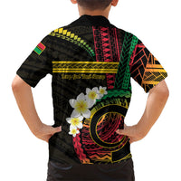 Vanuatu Independence Day Family Matching Summer Maxi Dress and Hawaiian Shirt Yumi 45th Hapi Indipendens Dei LT01 - Polynesian Pride