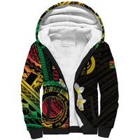 Vanuatu Independence Day Sherpa Hoodie Yumi 46th Hapi Indipendens Dei LT01 Unisex Black - Polynesian Pride