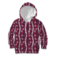 Pikake Maile Tiare Lei Kid Hoodie Akala Lauhala Pattern