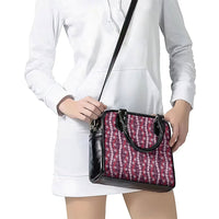 Pikake Maile Tiare Lei Shoulder Handbag Akala Lauhala Pattern