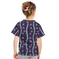 Pikake Maile Tiare Lei Kid T Shirt Poni Lauhala Pattern