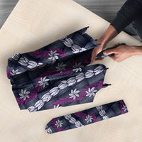 Pikake Maile Tiare Lei Umbrella Poni Lauhala Pattern