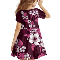 Hawaiian Hibiscus Tribal Floral Pink Family Matching Puletasi and Hawaiian Shirt Polynesian Tapa Pattern - Polynesian Pride
