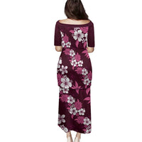 Hawaiian Hibiscus Tribal Floral Pink Family Matching Puletasi and Hawaiian Shirt Polynesian Tapa Pattern - Polynesian Pride