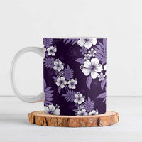 Hawaiian Hibiscus Tribal Floral Purple Ceramic Mug Polynesian Tapa Pattern LT01 Purple - Polynesian Pride