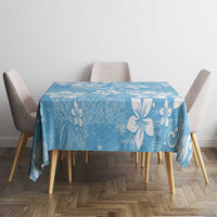 Fiji Tapa Pattern Tablecloth Plumeria Floral