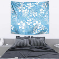 Fiji Tapa Pattern Tapestry Plumeria Floral