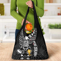 Custom New Zealand Silver Fern Rugby Grocery Bag Aotearoa Champion 2023 World Cup LT01 - Polynesian Pride