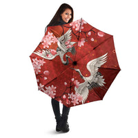 Hawaii Japan Cranes Sakura Flower Red Umbrella Japan Heritage Spirit - Polynesian Pride