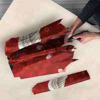 Hawaii Japan Cranes Sakura Flower Red Umbrella Japan Heritage Spirit - Polynesian Pride