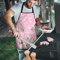 Cranes Sakura Floral Pink Pastel Apron Hawaii Japan Culture - Polynesian Pride