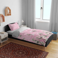Cranes Sakura Floral Pink Pastel Bedding Set Hawaii Japan Culture - Polynesian Pride