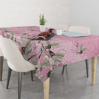 Cranes Sakura Floral Pink Pastel Tablecloth Hawaii Japan Culture - Polynesian Pride