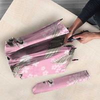 Cranes Sakura Floral Pink Pastel Umbrella Hawaii Japan Culture - Polynesian Pride