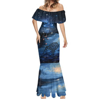 Personalised Matariki Kiwi Mermaid Dress Silver Fern LT01 - Polynesian Pride