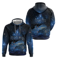 Personalised Matariki Kiwi Zip Hoodie Silver Fern LT01 - Polynesian Pride