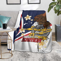Personalized American Samoa Blanket Amerika Samoa Bald Eagle