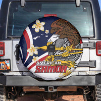 Personalized American Samoa Spare Tire Cover Amerika Samoa Bald Eagle